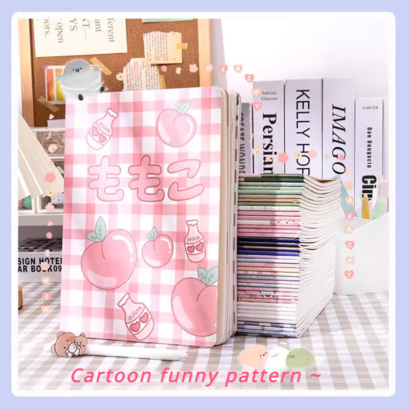 Cartoon Cute Thickened A5 Stitched Notebook for Kids Simple Elementary School Exercise Book Soft Copy with Horizontal Lines