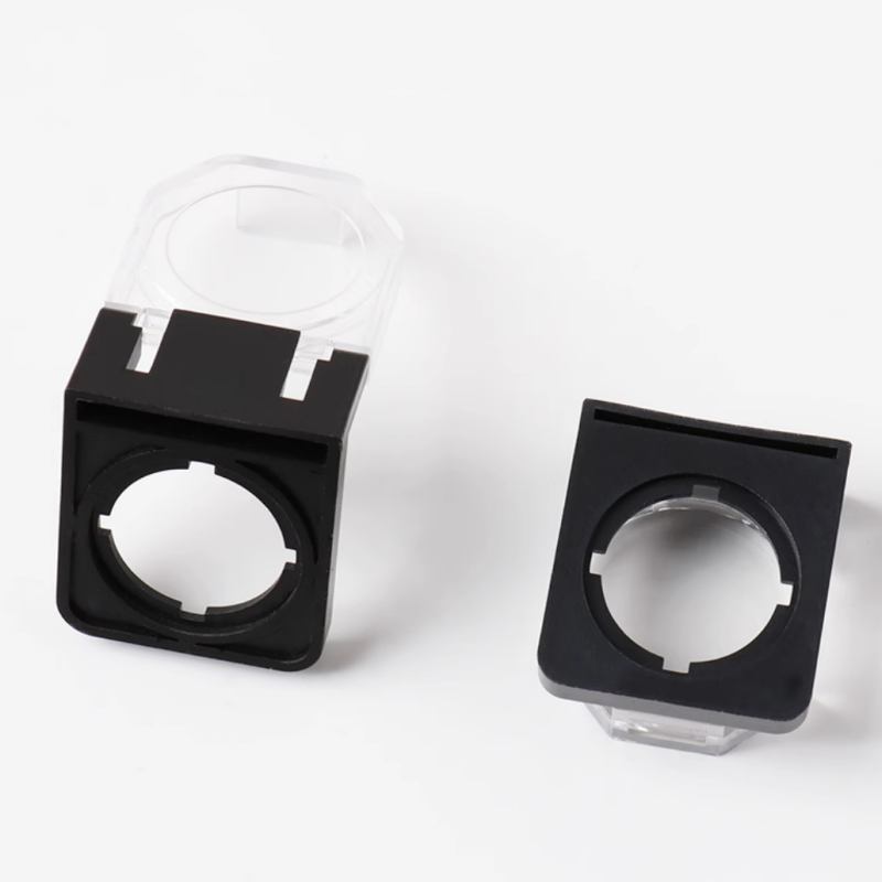 1pc 22mm botão interruptor capa de proteção botão plana assento de proteção transparente quadrado com mola capa protetora contra poeira