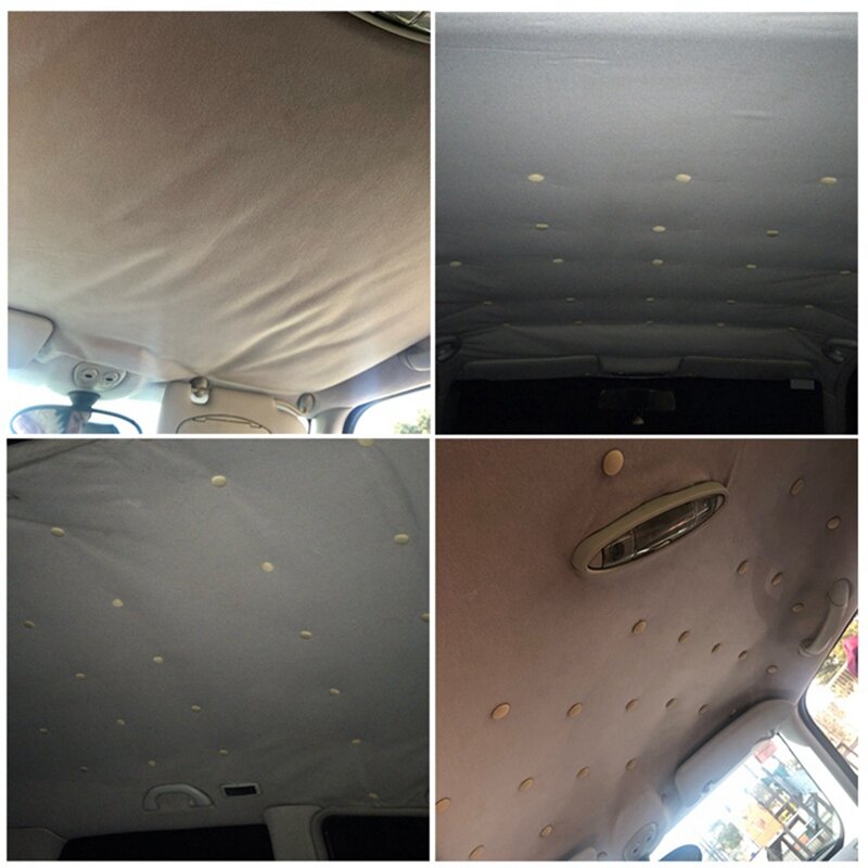 180Pcs Diy Roof Lining Repair Kit Fix Sagging Headliner Pin Buckle Screw No Glue For Truck Screw Ceiling Repair Beige