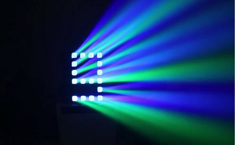 Tira de luces LED 4 en 1 para iluminación de escenario, luz de fondo de 36x4 en 1 15W RGBW con efecto cegador y matriz de 6x6, lote de 10 unidades