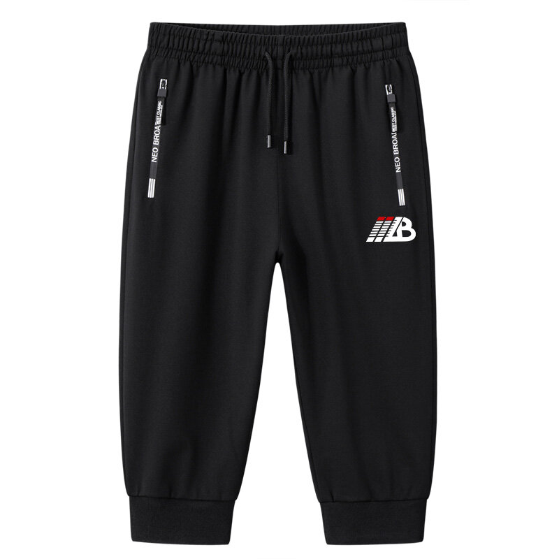 Summer New Casual Sweatshorts Men Shorts 2024 Spring Baggy Joggers Breeches Pants Capris Male Knee-Length Workout Slim Men Pants