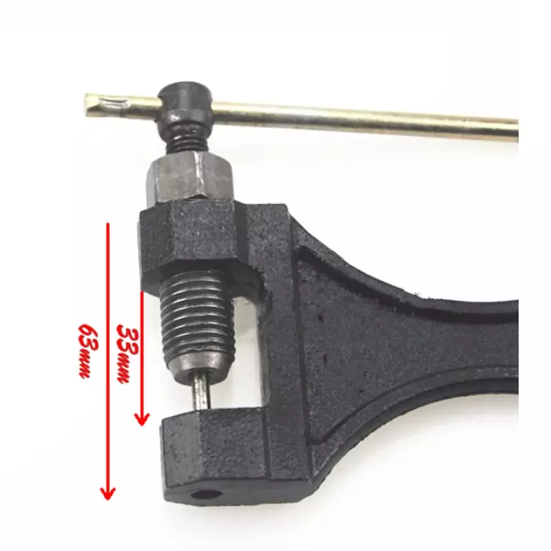 Łańcuch motocyklowy wyłącznik do usuwania ogniw łańcucha Motor wyłącznik łańcuchowy narzędzie do nitowania 420-530 narzędzie do naprawy części motocyklowych