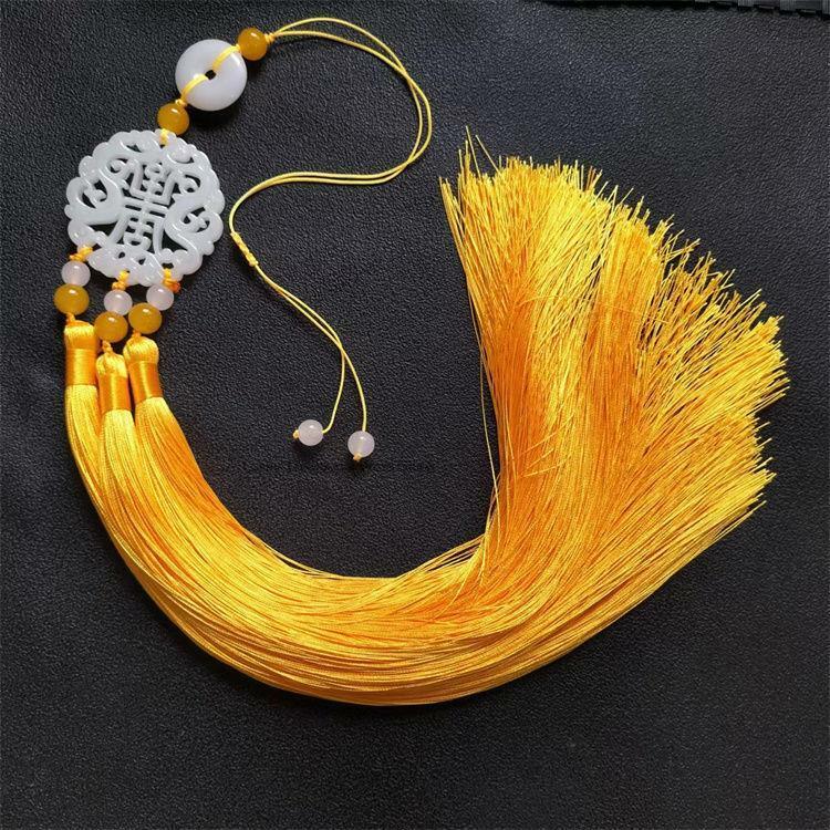 Chinese Ancient Style Waist Jade Ornament Weaving Robe Tassel Waist Pendant Robe Ancient Hanfu Clothing Accessories Gifts P1