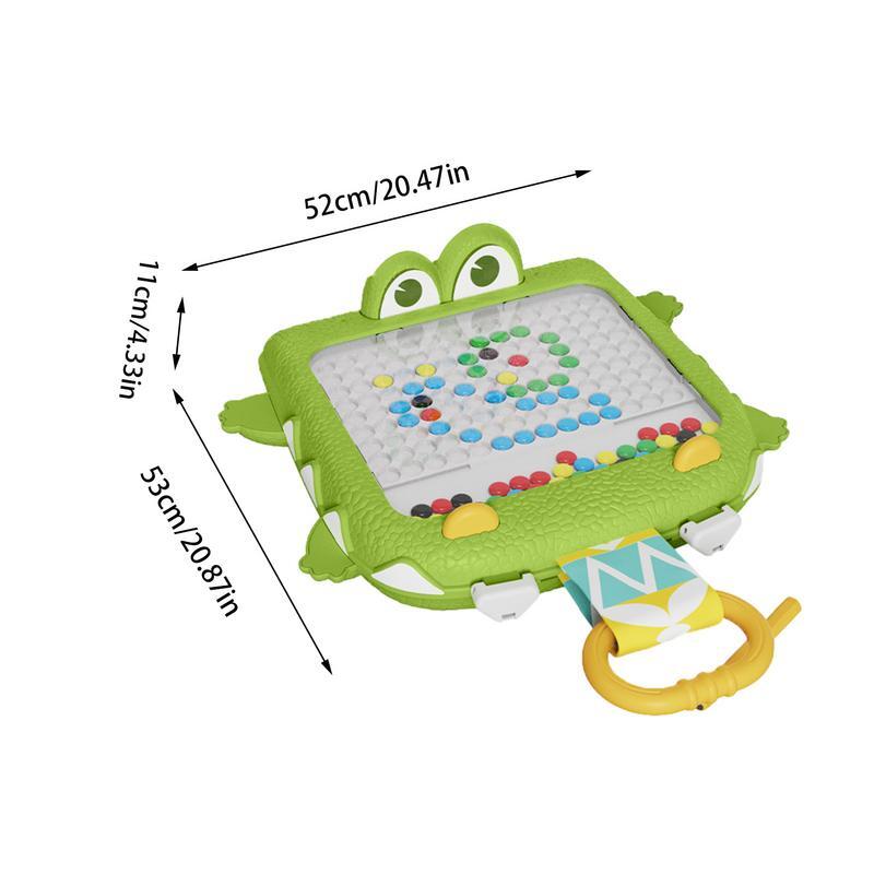 Доска для рисования детская, мультяшный крокодил, привлекательная цветная игрушка для мелкой моторики, для улицы, дома, школы