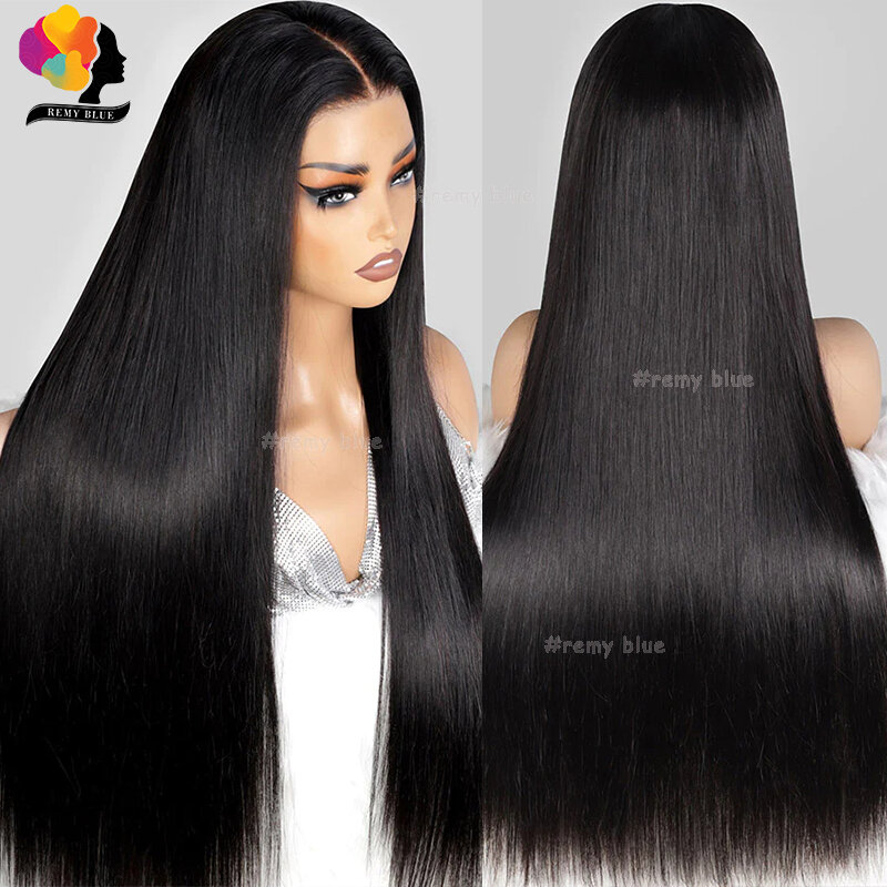 Sophia-Perruque Lace Front Wig naturelle lisse, cheveux humains, ultraviolets, 13tage, 32-34 pouces, pre-plucked, pour femmes africaines