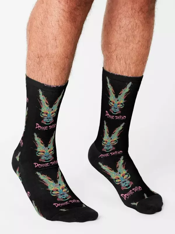 Matnie Darko-Chaussettes en coton aquarelle pour hommes et filles, chaussettes chaudes pour l'hiver