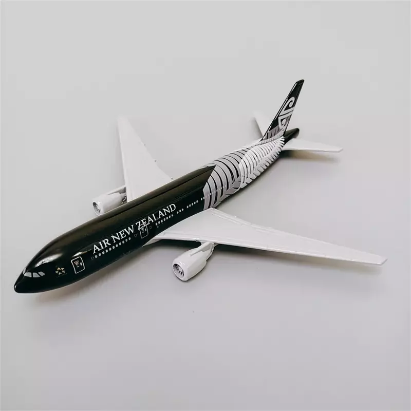블랙 에어 뉴 젤랜드 항공 보잉 777 B777 항공 다이캐스트 비행기 모델, 합금 금속 항공기 선물, 16cm, 19cm