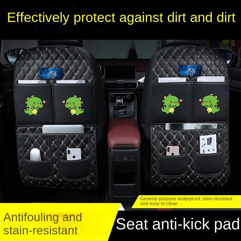 Autostoel Anti-Kick Pad Auto Stickers Achterste Veiligheidszitje Anti-Slijtage Pad Kinderen Achterbank Auto Rugleuning Beschermkussen