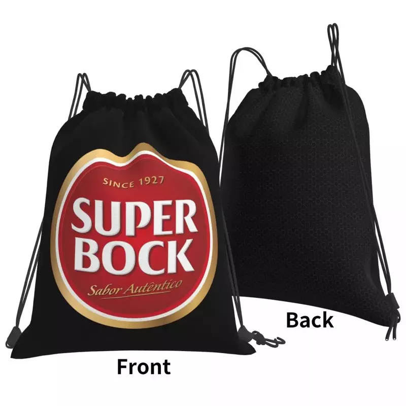 ซูเปอร์บ็อก (5) กระเป๋าเป้สะพายหลังแบบลำลองแบบพกพากระเป๋าหูรูดกระเป๋ากีฬากระเป๋าหนังสือสำหรับโรงเรียนท่องเที่ยว