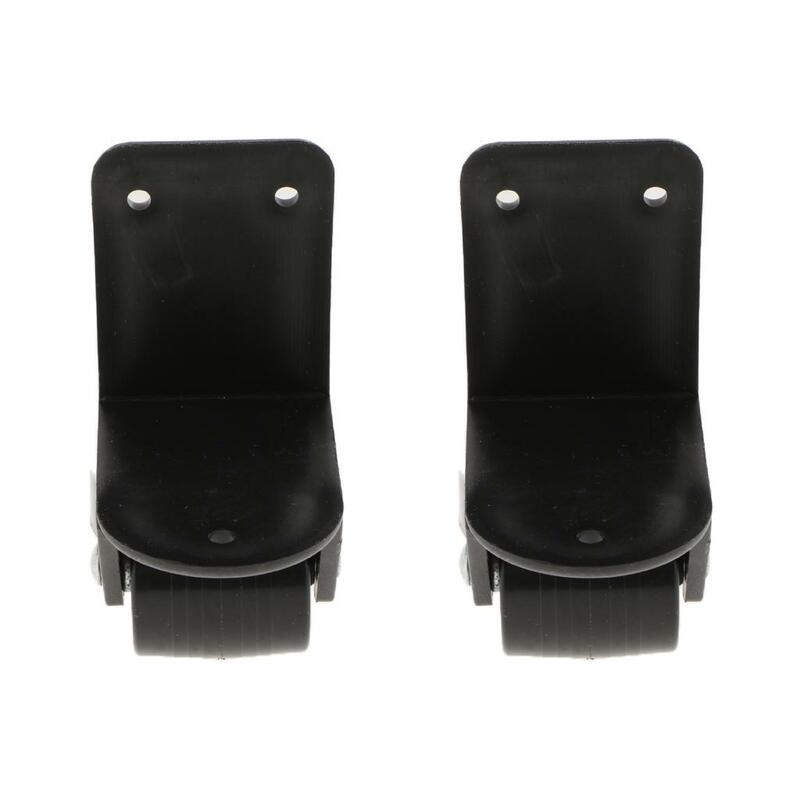 2 Pack /Set Replacement Luggage Suitcase Universal Mute Wheels Castor Roller Load-bearing,Trolley Wheel Kits H-002A Black