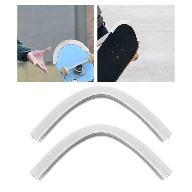 2 шт. защитная полоса для кромки оборудование защита для скейтборда колоды защита для уменьшения трения лонгбординг скейтборды круизер