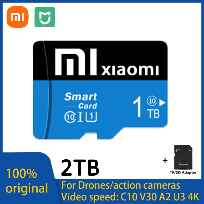 Karta pamięci MIJIA Xiaomi 1TB 256GB Micro TF SD Card Szybka karta pamięci Micro Flash 2TB 128GB 512GB Extreme Pro Flash Card