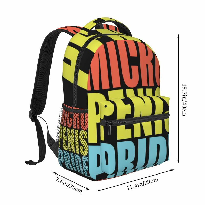 Micro Penis Pride Casual Backpack Unisex Students Leisure Travel Computer Backpack