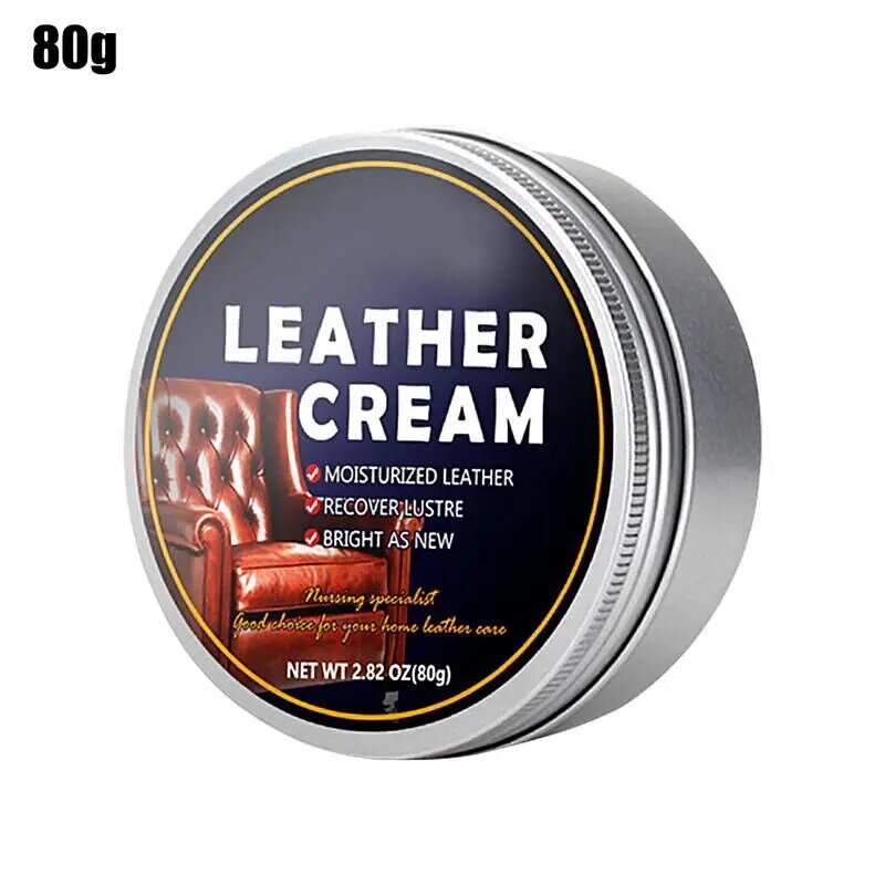 Leather Conditioning Cream 80g Leather Dressing Conditioner All-Natural Cream Waterproof Soften And Restore Care Cream Will Not