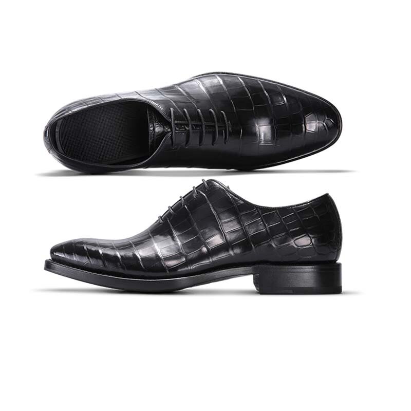 KEXIMA cestbeau krokodyl męskie buty ręczne proces tworzenia formalnych butów męskie buty
