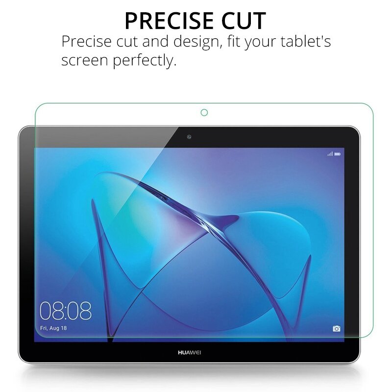 Huawei Mediapad用スクリーンプロテクター,3ピース強化ガラス,9.6 ° 保護フィルム,傷防止,AGS-W09およびAGS-L09