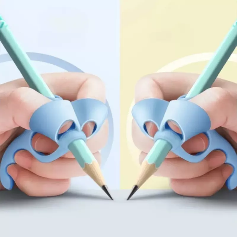 Силиконовый держатель для карандаша с 5 пальцами, детский инструмент, канцелярские принадлежности, вспомогательное устройство для коррекции осанки