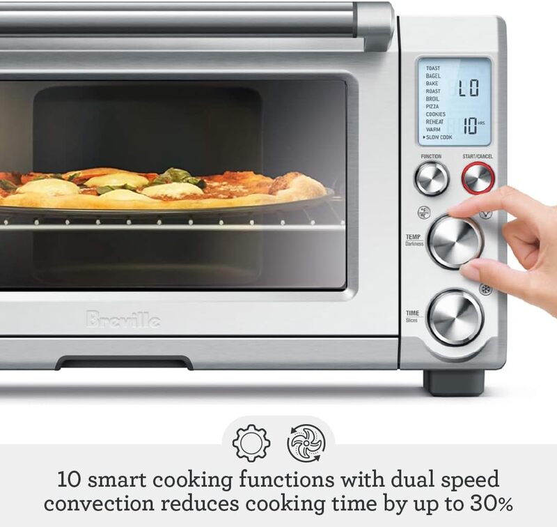 Breville Smart Oven Pro Broodroosteroven, Geborsteld Roestvrij Staal, Bov845bss