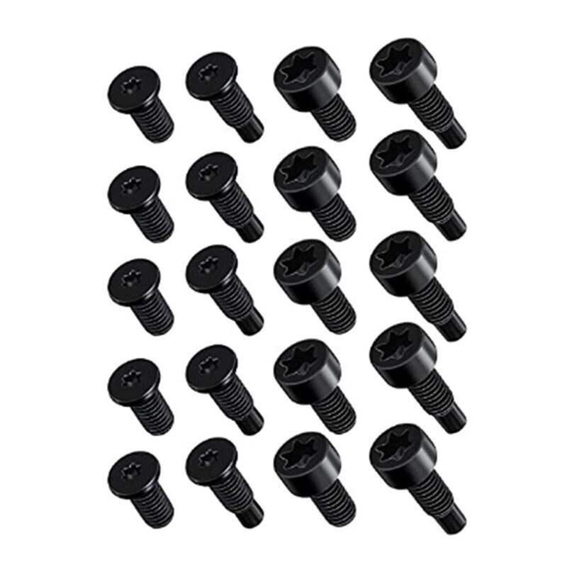 16/20pcs T5 T16 Replacement Parts Hardware Doorbell Screw Disassembly Intelligent Doorbell Household Screwdriver Black R8N8