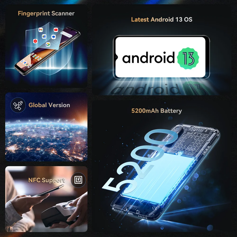 Cubot X70,Android 13,6.583" Screen 120Hz Refresh Rate,Helio G99,24GB(12GB+12GB)+256GB 5200mAh 100MP Camera