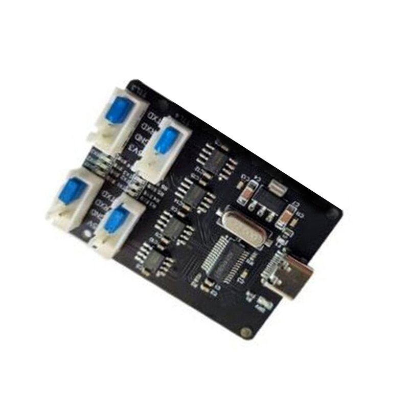 4-Channel USB To TTL Module CH340 HUB Four Independent TTL TYPE-C Interface