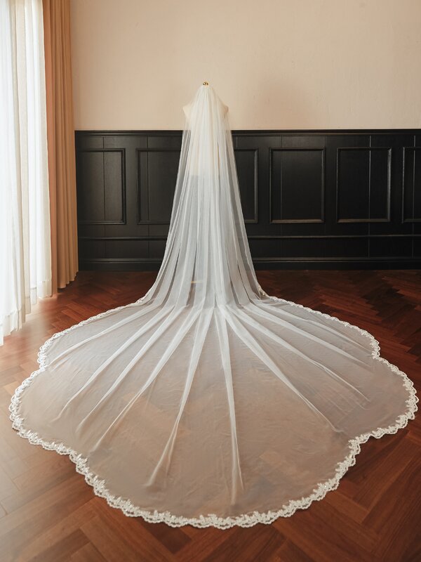 حجاب زفاف طويل عتيق مع مشط بلينغ الترتر ، الحجاب الزفاف الملكي ، اكسسوارات الزفاف ، عالية الجودة ، 3.5 متر