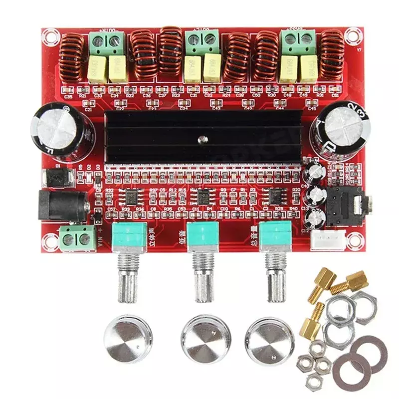 Módulo de placa amplificadora de potencia de Subwoofer Digital TPA3116D2, Canal 2,1, XH-M139, 12V-24V, 2x50W + 100W
