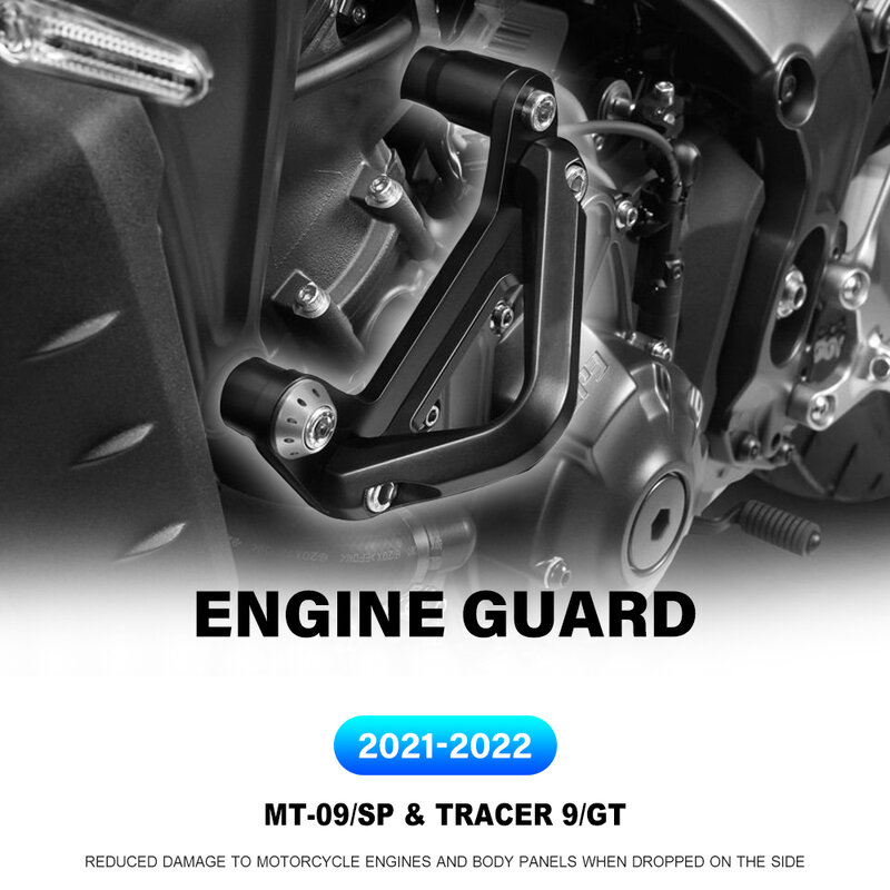 2021 2022 Đối Với Yamaha MT-09 MT09 SP Xe Máy Rơi Động Cơ Protetive Guard Bìa Thanh Tai Nạn Khung Bảo Vệ Bumper Tracer 9 GT
