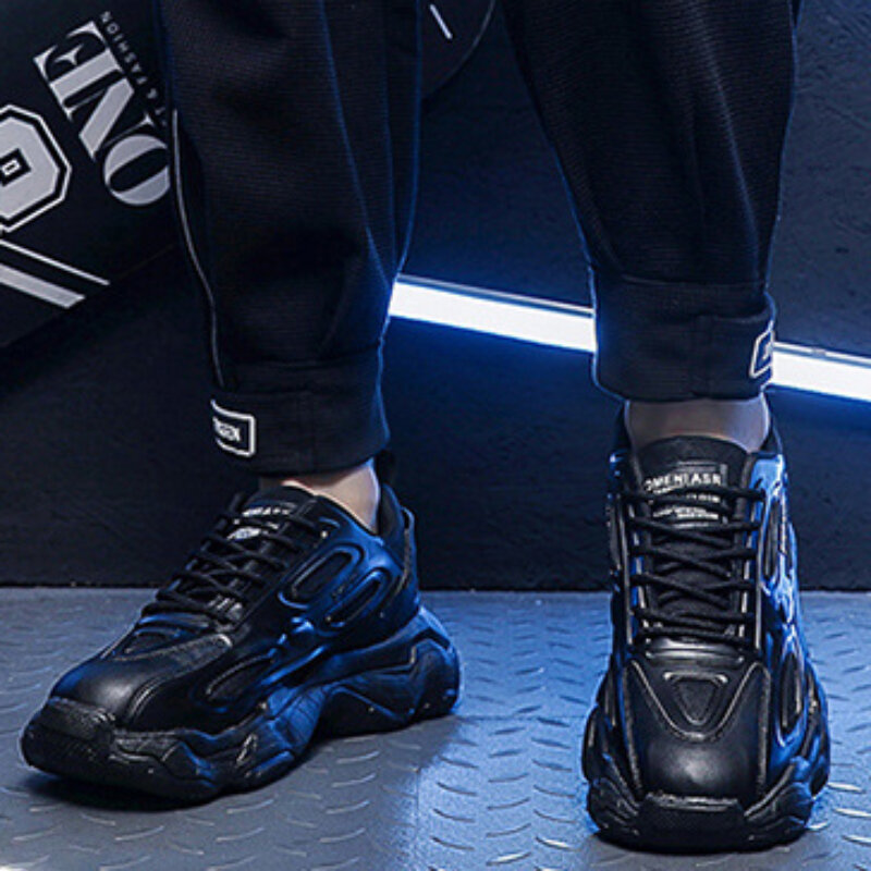 Branded Men's Sneakers Chunky Casual Vulcanized Shoes 2024 New Male Wear-resistant Non-slip Platform Shoes Zapatillas De Hombre