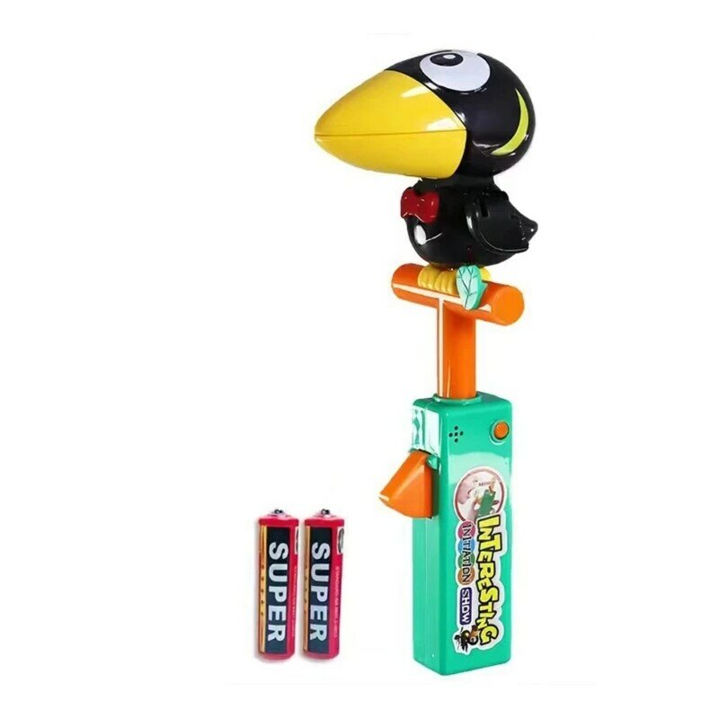 Adorável brinquedo de pássaro falante Horas de entretenimento para crianças Brinquedo educativo que imita voz de corvo para