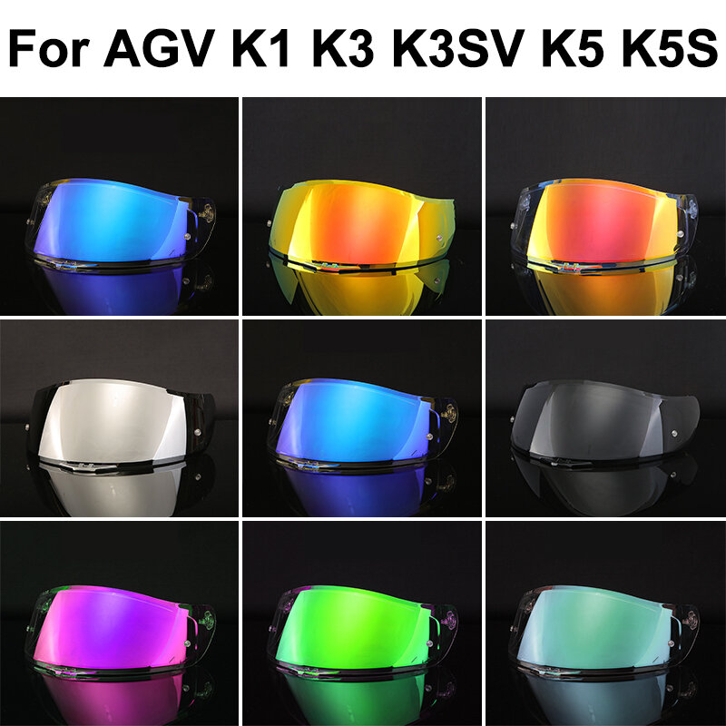 عالية القوة K5 خوذة قناع درع ، واقية من الشمس بالسعة الزجاج الأمامي ، الأشعة فوق البنفسجية قطع عدسة ، موتو اكسسوارات ، AGV ، K3SV ، K1 ، K5 ، K5S