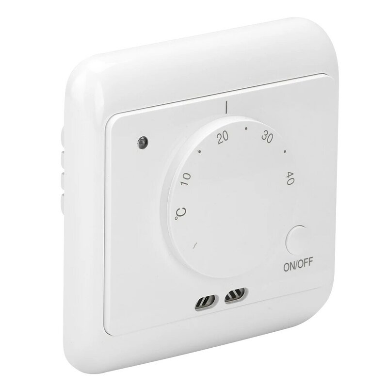 Regolatore di temperatura del termostato del riscaldamento elettrico meccanico fissato al muro 230V 16A controllato a 5-40 ℃ per la casa
