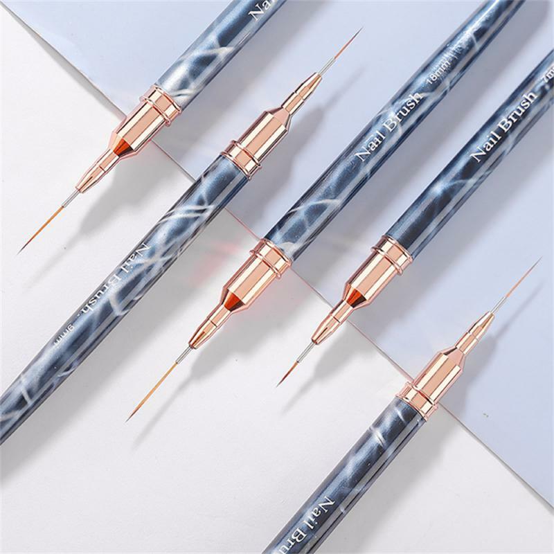 قلم خط رسم ملون متعدد الوظائف ، قلم تحسين الأظافر المريح ، قلم سلك ناعم ، 1 إلى 4 صقل