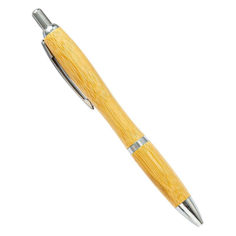 Bolígrafo de bambú con forma de calabaza, 50 piezas, ambiental, regalo