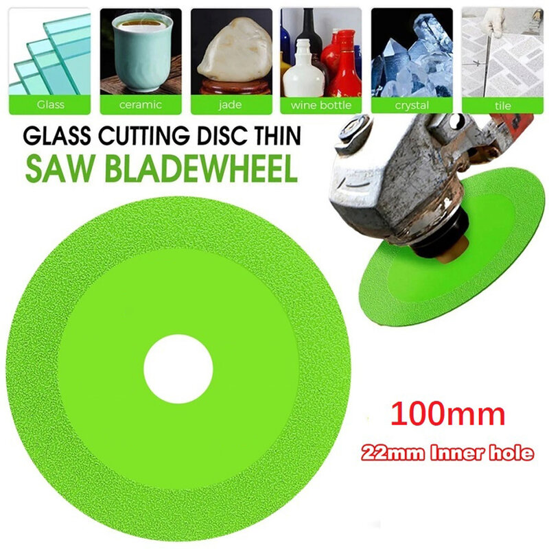 Disco de corte de vidrio para amoladora angular 100, hoja de sierra ultrafina Turbo, disco de diamante de agujero de 22mm, azulejo de cerámica y porcelana