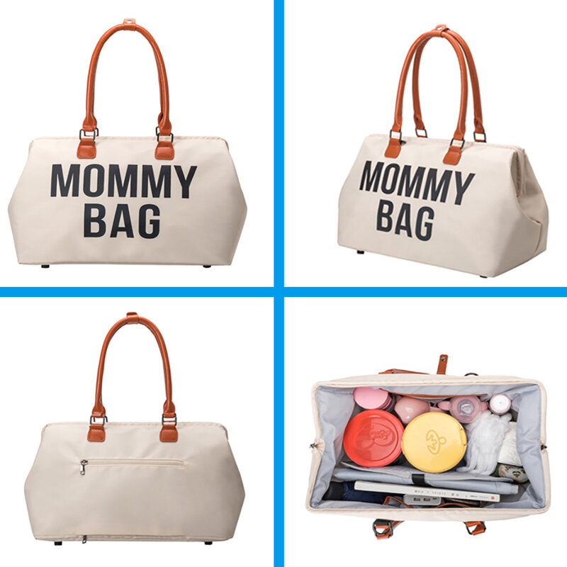 Bolsa de mano para pañales de maternidad, organizador de cochecito, cambiador, mochila de viaje para el cuidado del bebé