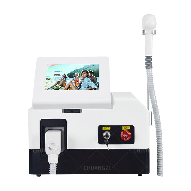 2023 Portable 808 Three Wavelength Laser Hair Removal Machine Latest Model Professional Body Hair Removal Permanent Painless