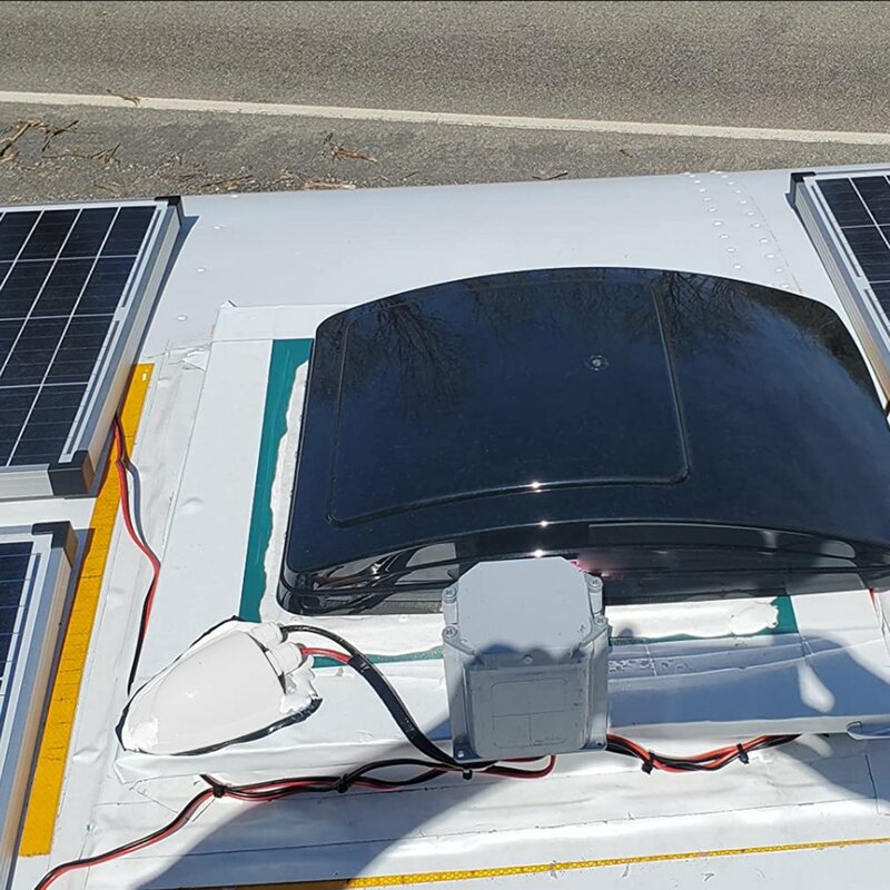 RV คาราวานพลังงานแสงอาทิตย์รถแผงโซล่ากล่องเชื่อมต่อฝากันน้ำอุปกรณ์เสริมสำหรับคาราวาน RV กล่องเชื่อมต่อสายเคเบิ้ล