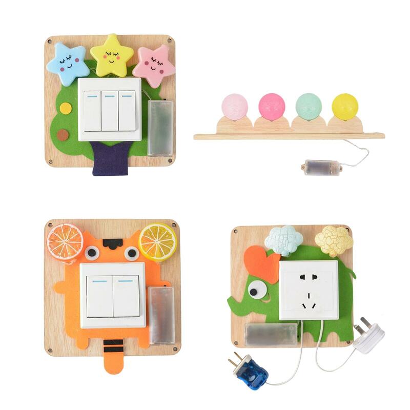 Houten Drukke Board Diy Accessoires Indoor Play Game Educatief Speelgoed Zintuiglijk Speelgoed Cognitie Spel Voor Peuters Kinderen Jongens Meisjes