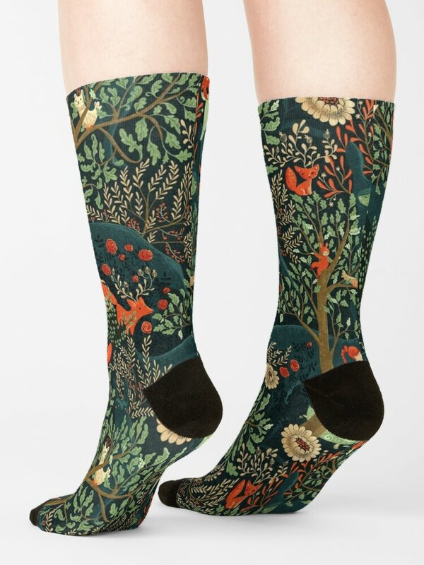 Whimsical Wonderland calcetines con estampado, moda, ideas para regalos de San Valentín, hombres y mujeres