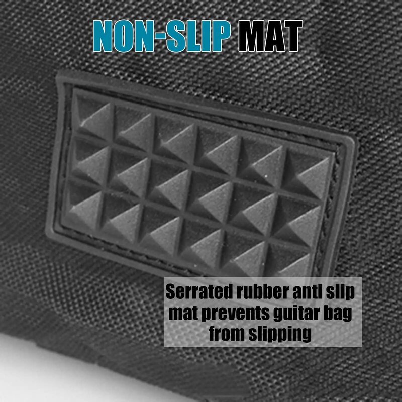 アコースティックギターギグバッグ41インチ0.25インチスポンジパッド入り水抵抗デュアル調整可能ショルダーストラップギターケース