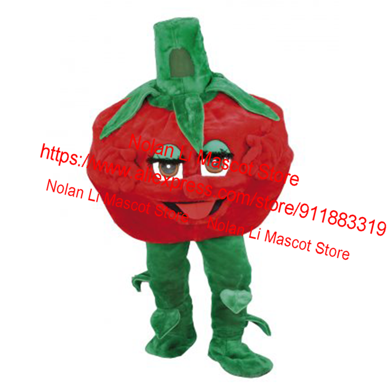 High Quality Adult EVA Material Tomato Mascot Costume Fruit Cartoon Suit Cosplay Advertising Carnival Christmas Gift 582