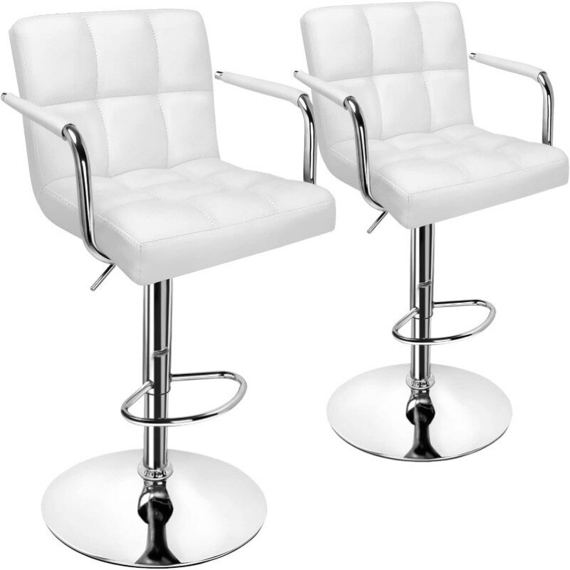 Барная модель 2 барных стульев с подлокотниками, барный стул для кофе с подставкой, регулируемые стулья с регулируемой высотой