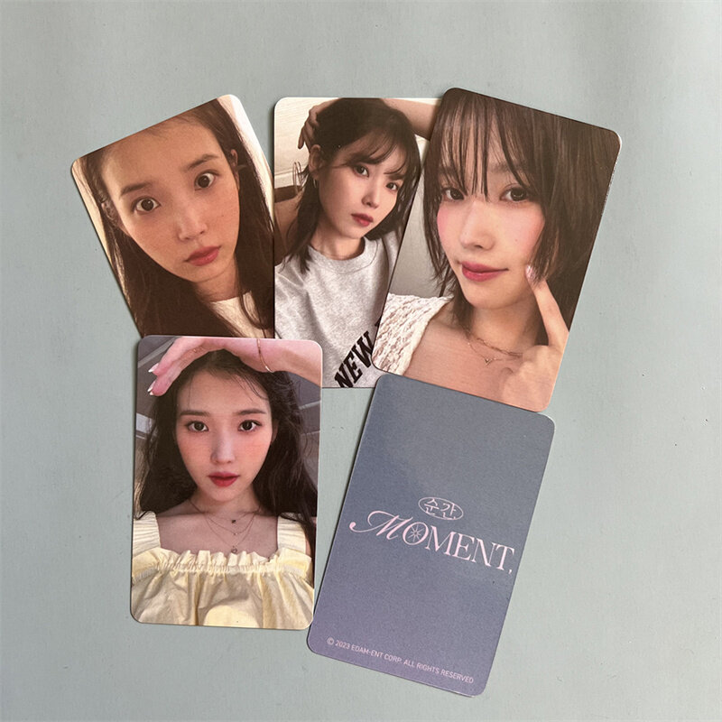 KPOP 4pcs/set IU Debut 15th Anniversary Commemorative Exhibition Album Moment LOMO Card Lee Ji Eun Gift Postcard Photo Card