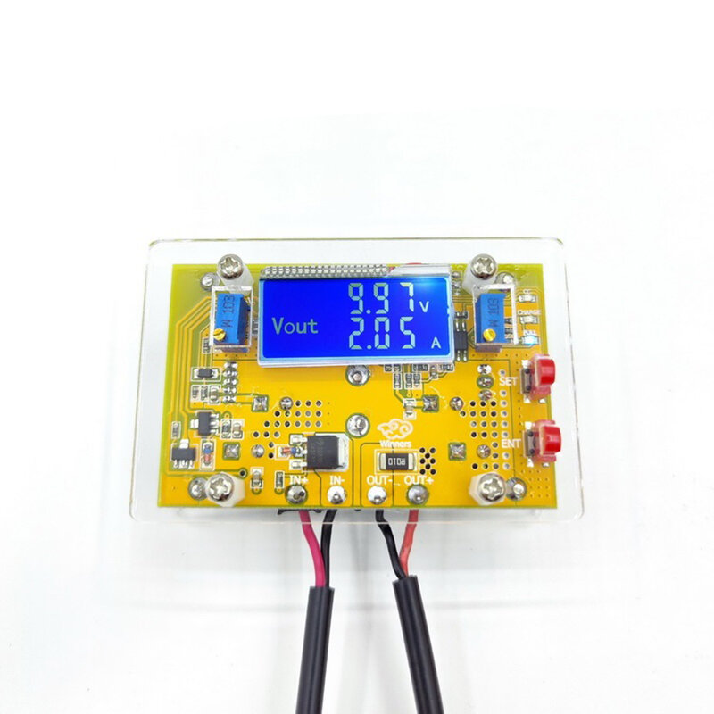 Modulo di alimentazione step-down regolabile ad alta potenza 10ADC tensione costante e corrente costante doppio display di tensione e corrente