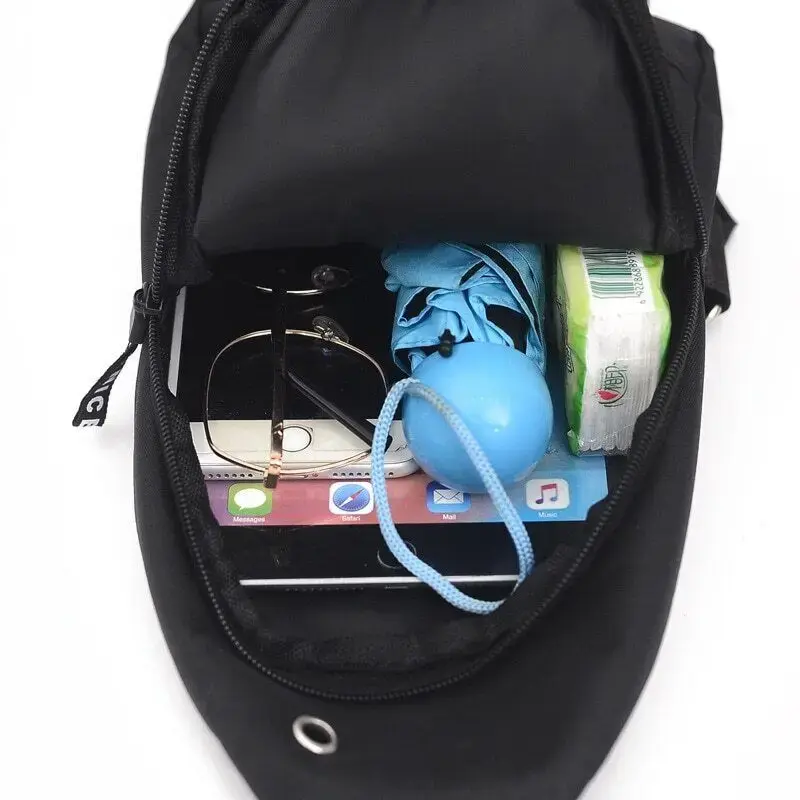 Męskie casualowa torba noszona na klatce piersiowej wodoodporne ramię torba na bagaż torba męska