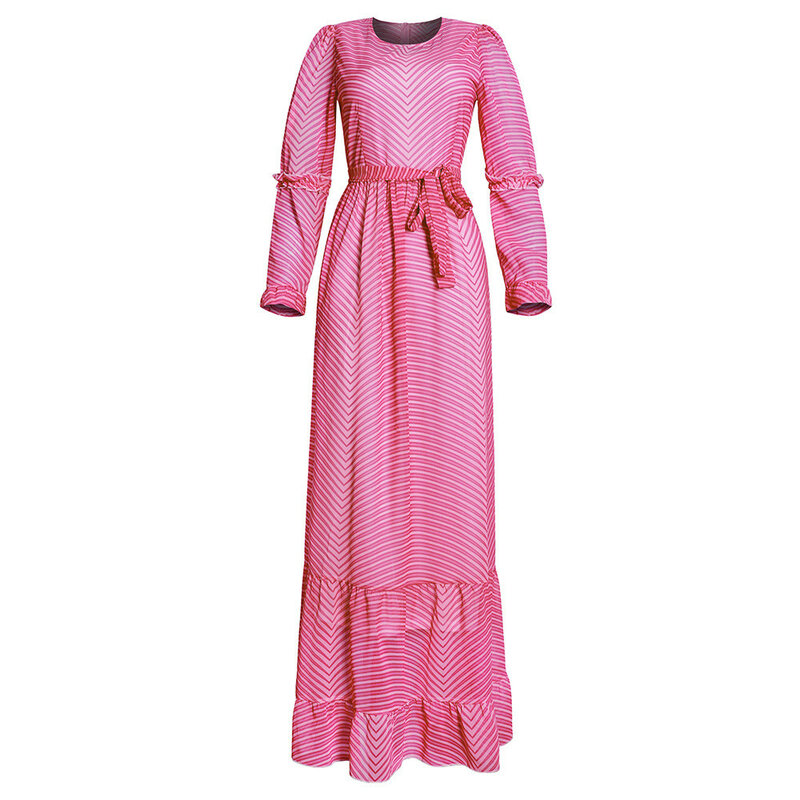 Новинка 2023, женское платье большого размера из шифона с длинной юбкой в европейском, американском и африканском стиле, 302 #