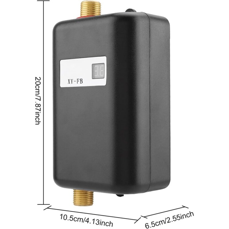 Hot Water Heater,110V 3000W Mini Electric Tankless  Hot Water Heater Bathroom Kitchen Washing US Plug Black