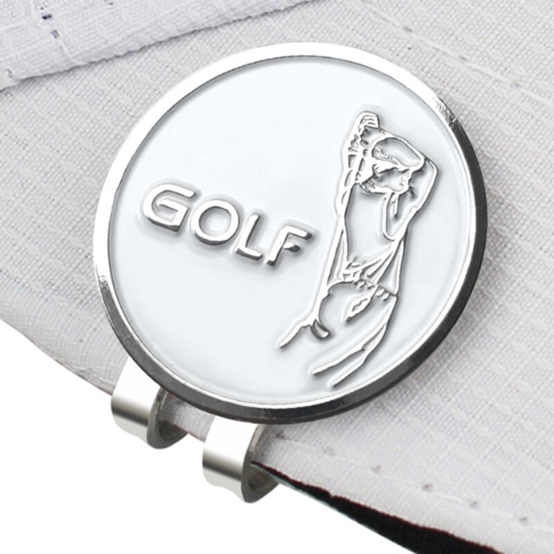 Y1UC Golf Hoed Clip Golfbal Marker Houder Dames Heren Golf Trainingshulpmiddelen Rechtbanken Gereedschap Hoed Clip Magnetisch