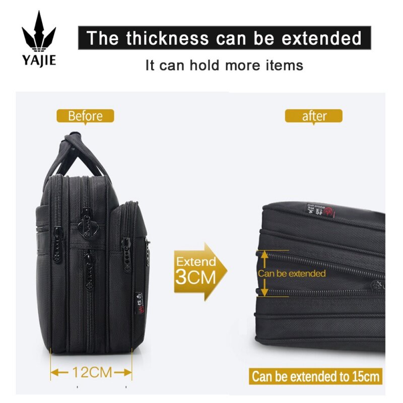 Teczki o dużej pojemności męskie torba biznesowa 15.6 cali 17 "19" torba na laptopa torby na ramię z płótna torebki torba na notebooka messenger
